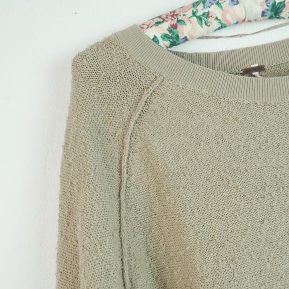 Free People Found My Friend Pullover Small Oversized Slouchy Cozy Balloon Sleeve - Picture 2 of 7